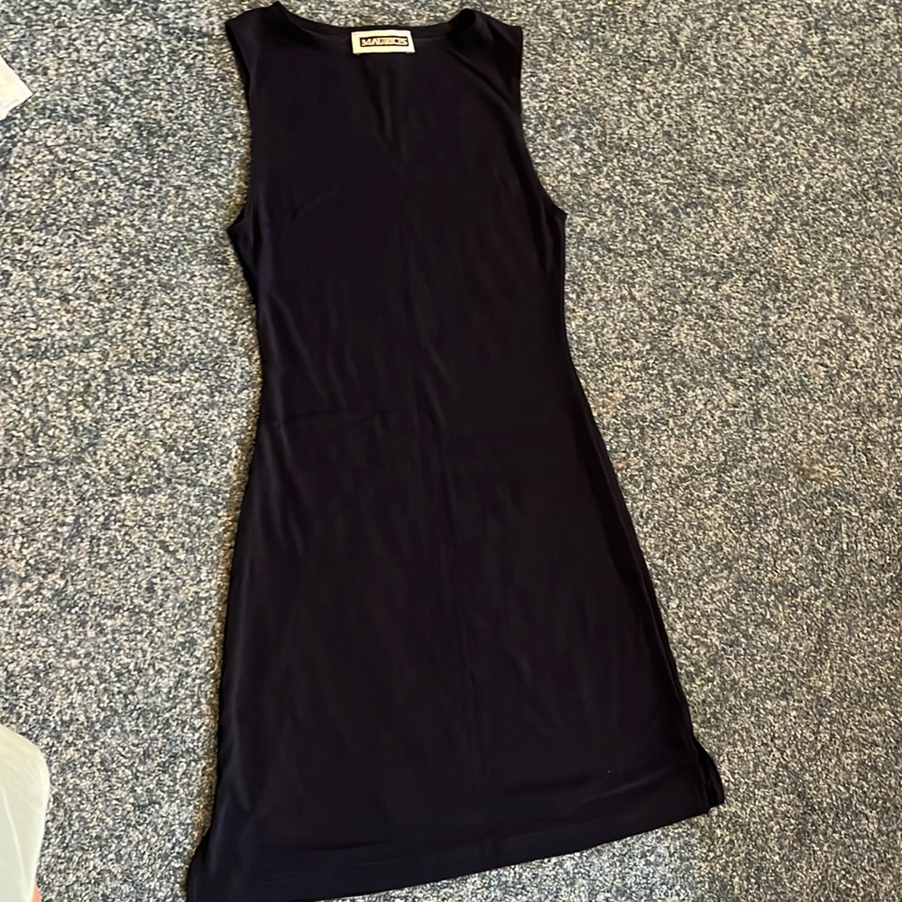 Blackish-blue tight dress